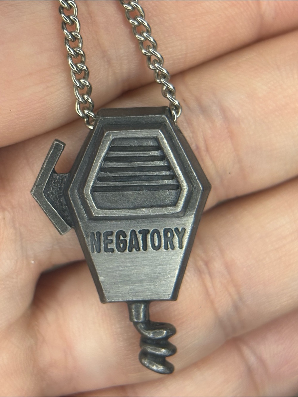 Vintage Charisma Negatory CB Radio Pendant Necklace